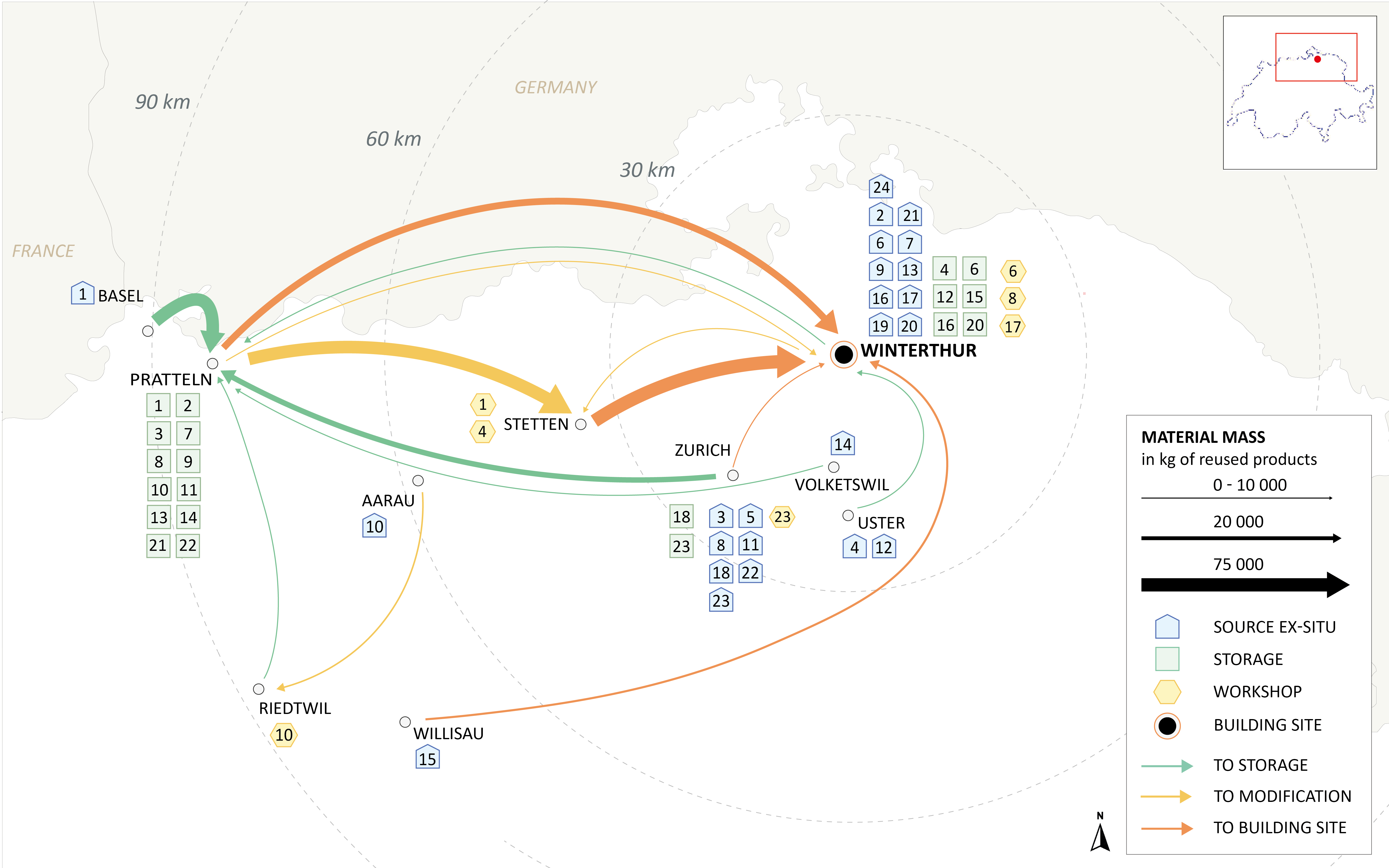 Reuse map